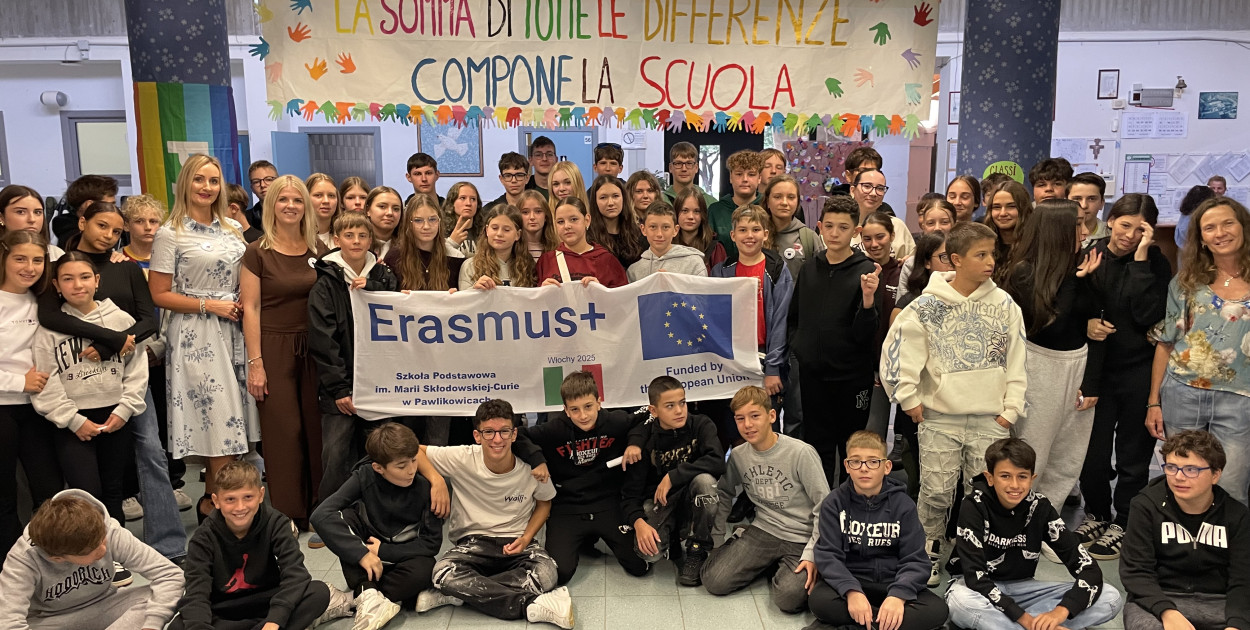 Słoneczna Italia przywitała uczniów z Pawlikowic/foto: SP w Pawlikowicach