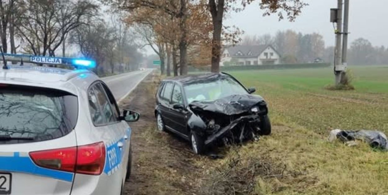 Kierowca tego VW miał 2 prom.