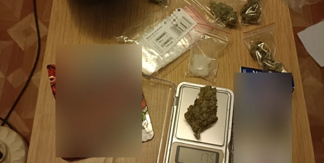 foto: KPP w Pabianicach/ Policja z Pabianic zatrzymała 31-latka z narkotykami