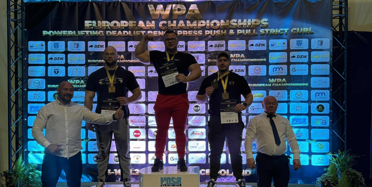 Pabianiczanin Arkadiusz Redzynia został mistrzem Europy federacji GPC w wyciskaniu sztangi leżąc.