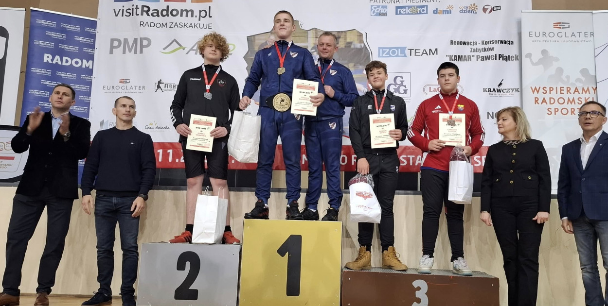 Lucjan Popecki (PTC Pabianice) został mistrzem Polski młodzików w zapasach.