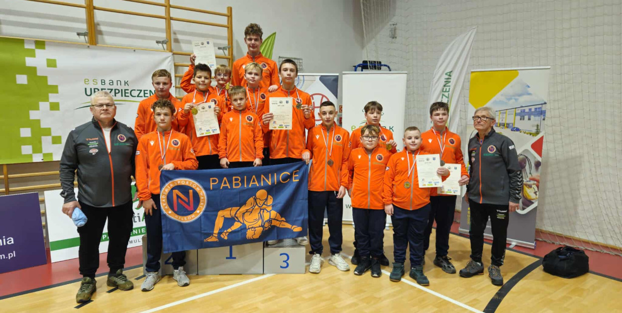 Ekipa Nelsona Pabianice podczas mistrzostw województwa w Radomsku.