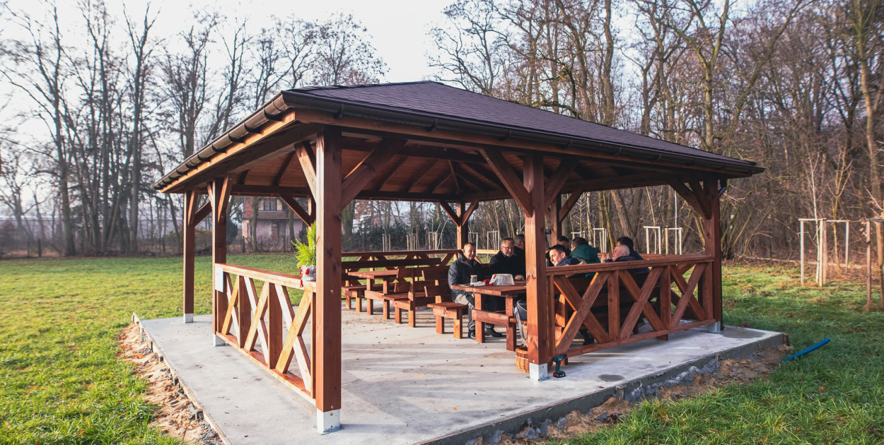 Altana ogrodowa w Porszewicach/foto Gmina Pabianice 