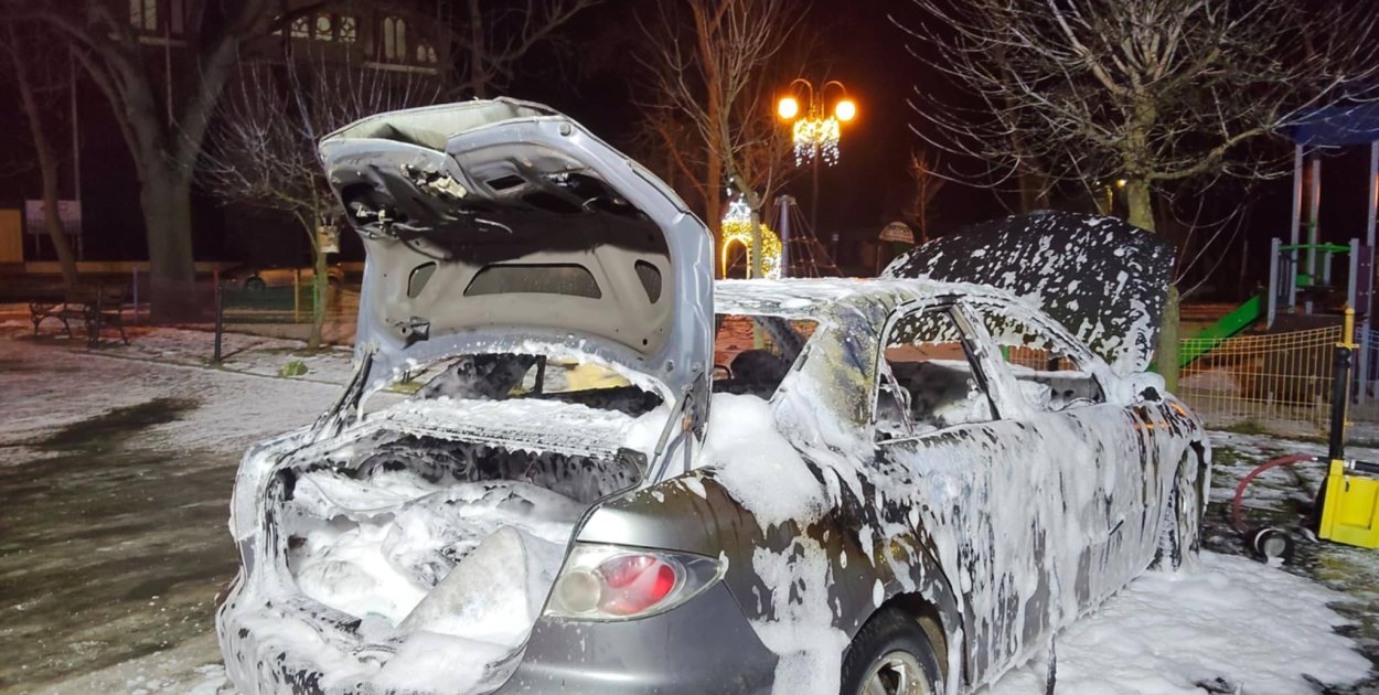 Spłonęła Mazda. Została podpalona