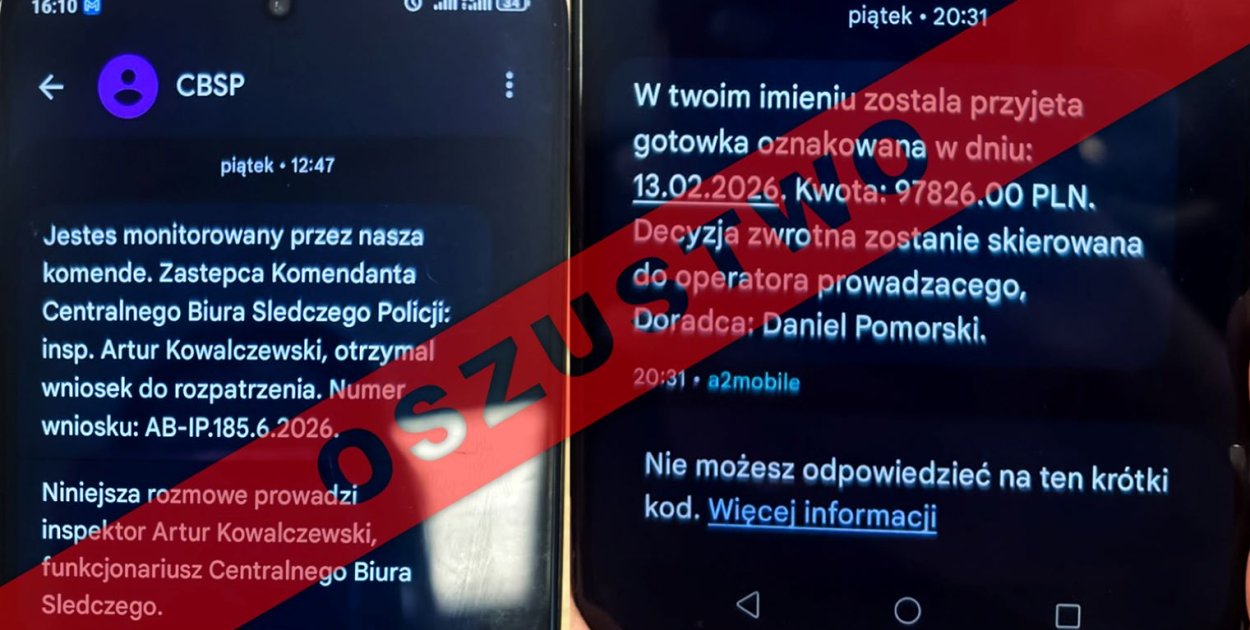 Policja ostrzega przed oszustami. Uwaga na fałszywe sms-y