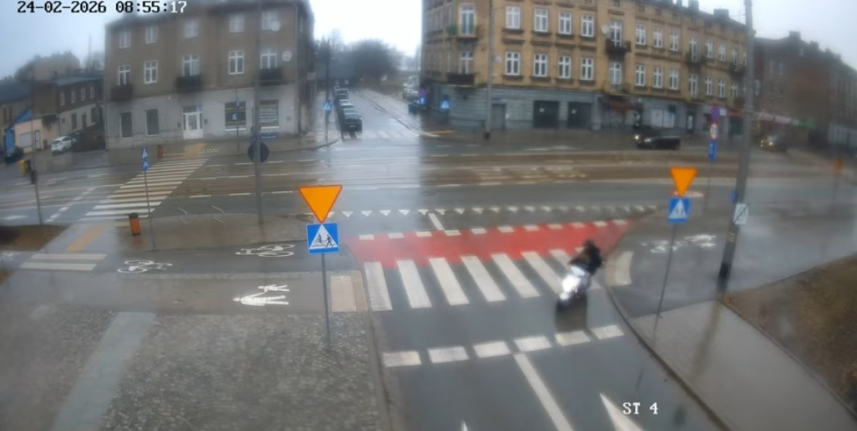 Skuterem po chodniku, pod prąd, bez kasku i uprawnień