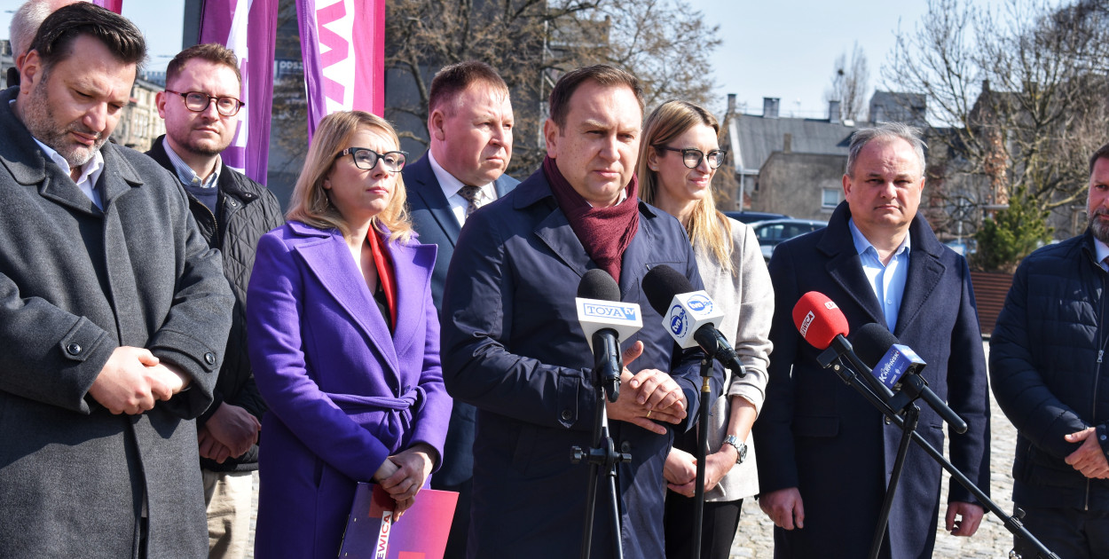 Wiceminister Sikora i poseł Trela w Pabianicach