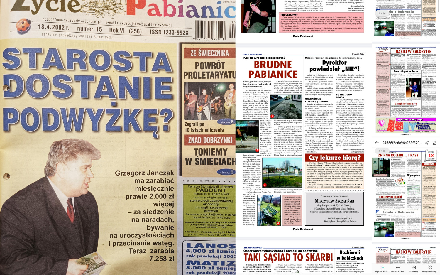 O tym Życie Pabianic pisało 23 lata temu...