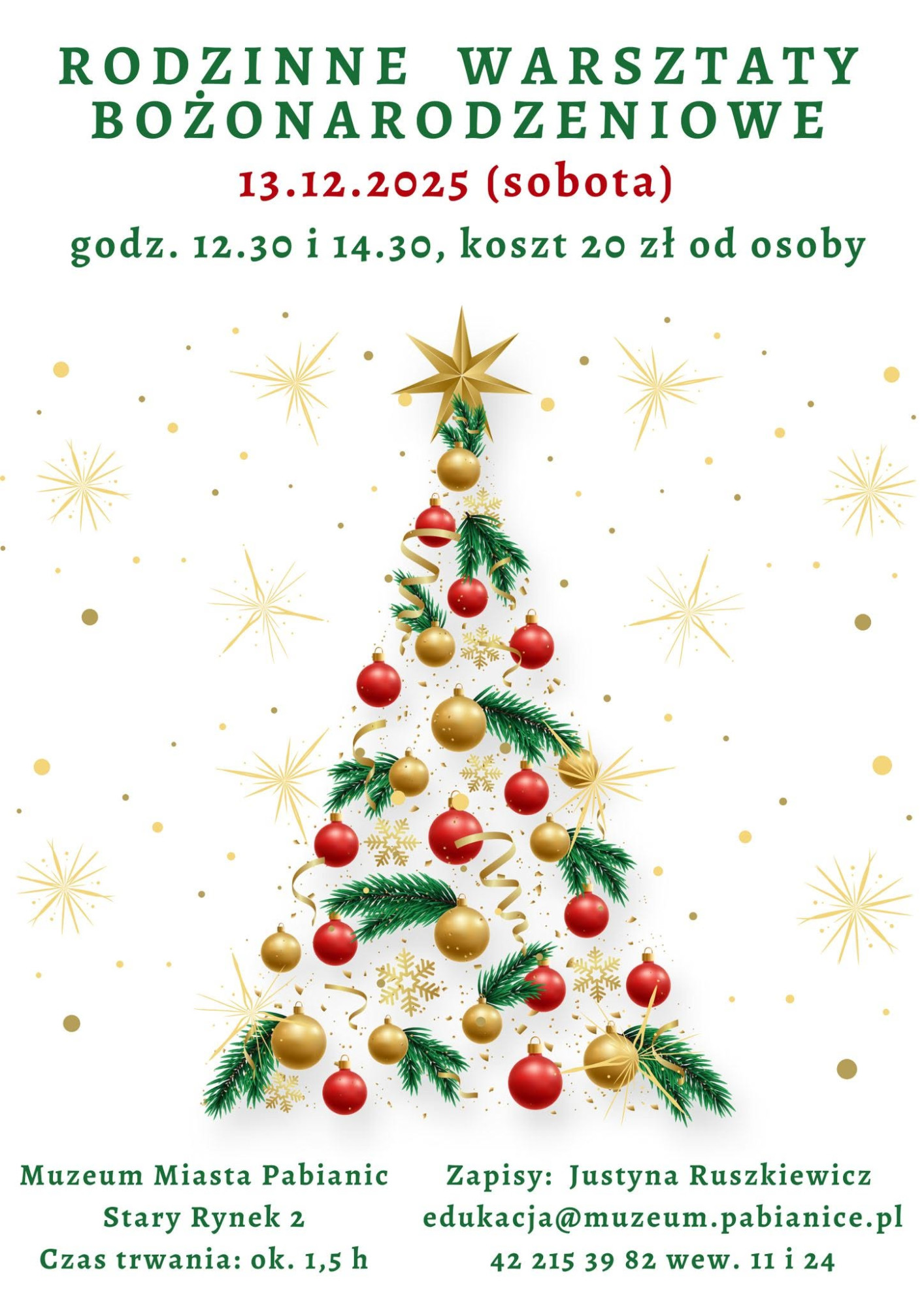 Warsztaty świąteczne z Muzeum Miasta Pabianic