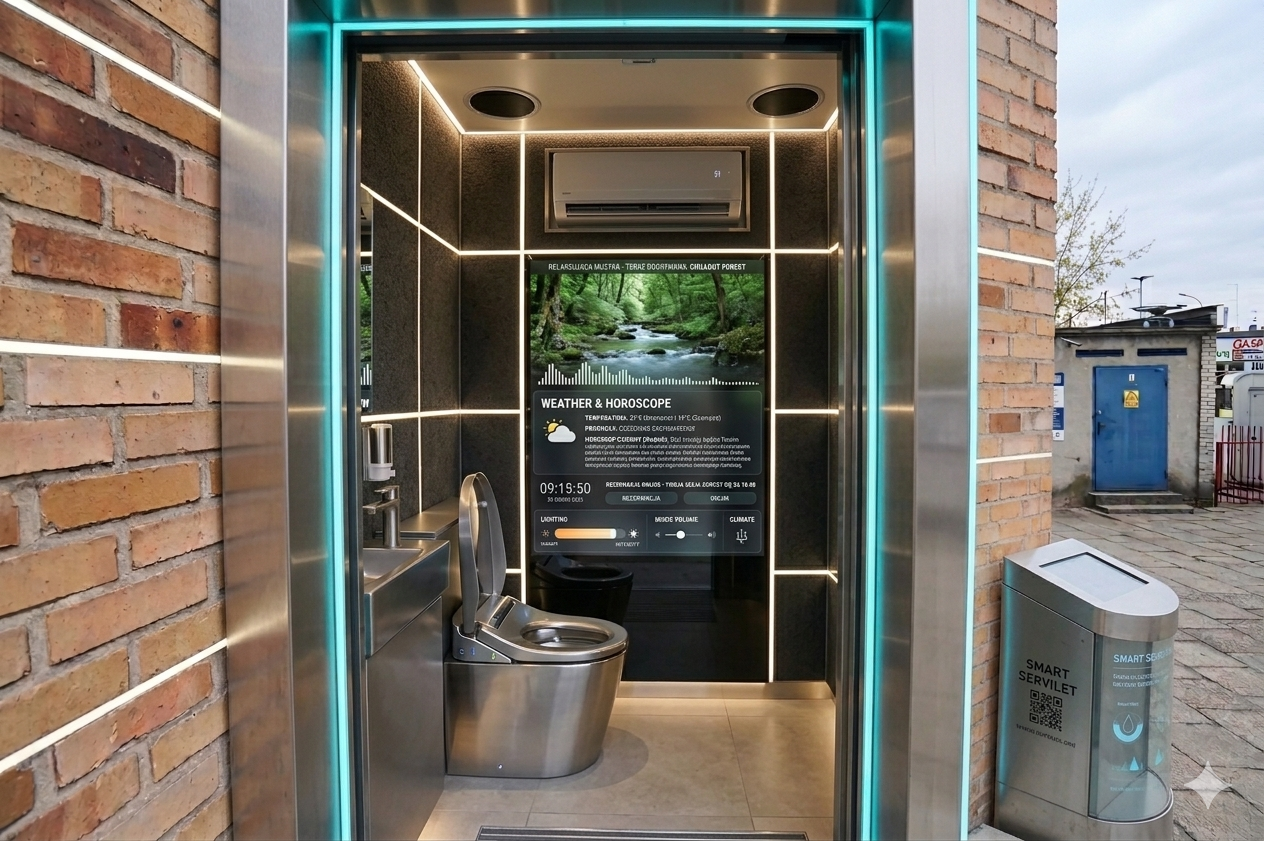 Tak ma wyglądać toaleta publiczna w Pabianicach