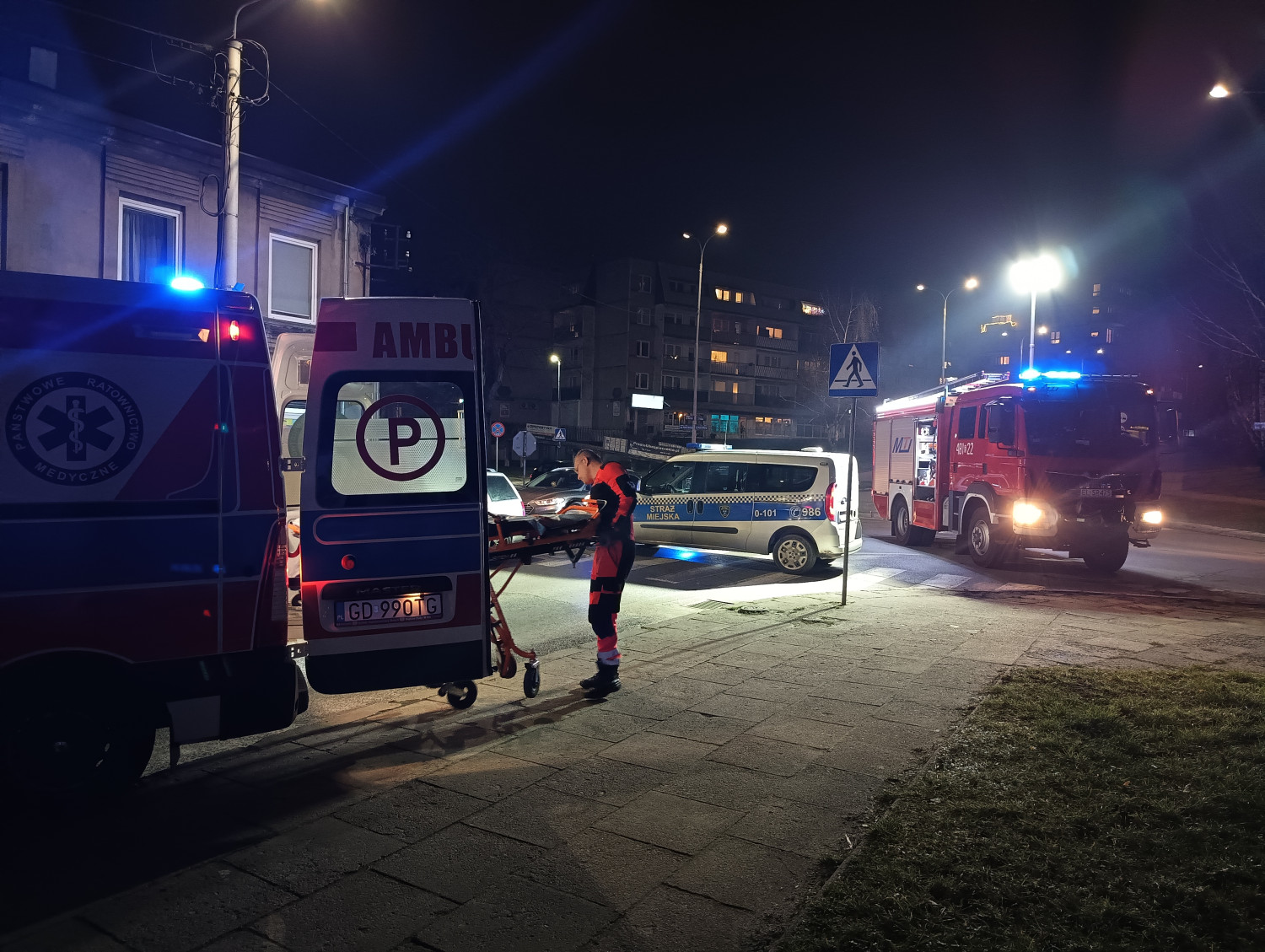 Potrącenie na przejściu dla pieszych